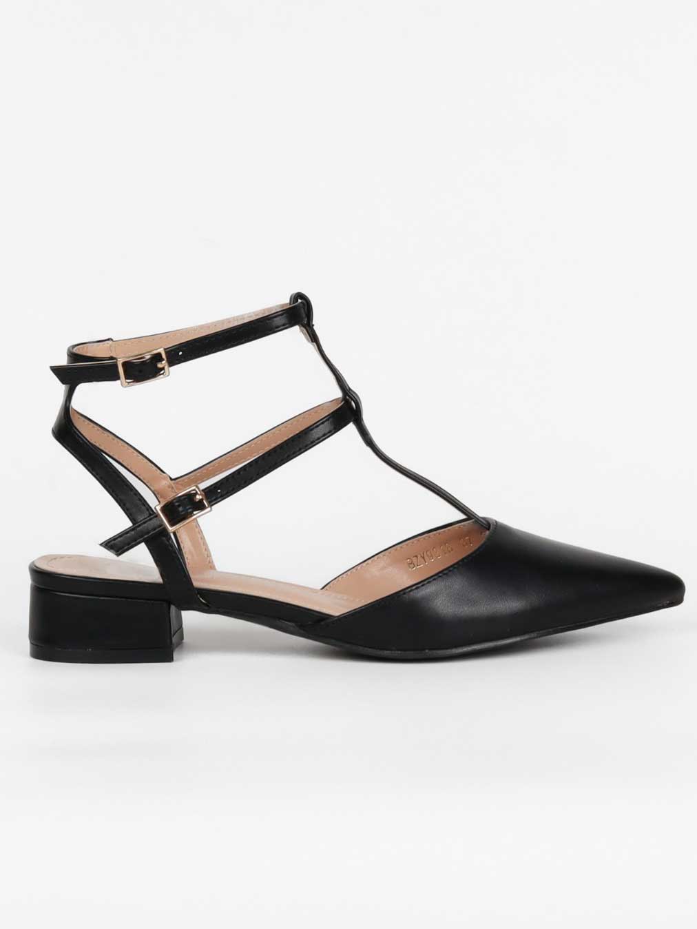 Stefani - Spids sandal med lille hæl